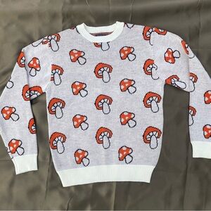 Mushroom Sweater Mens Large in Excellent Condition